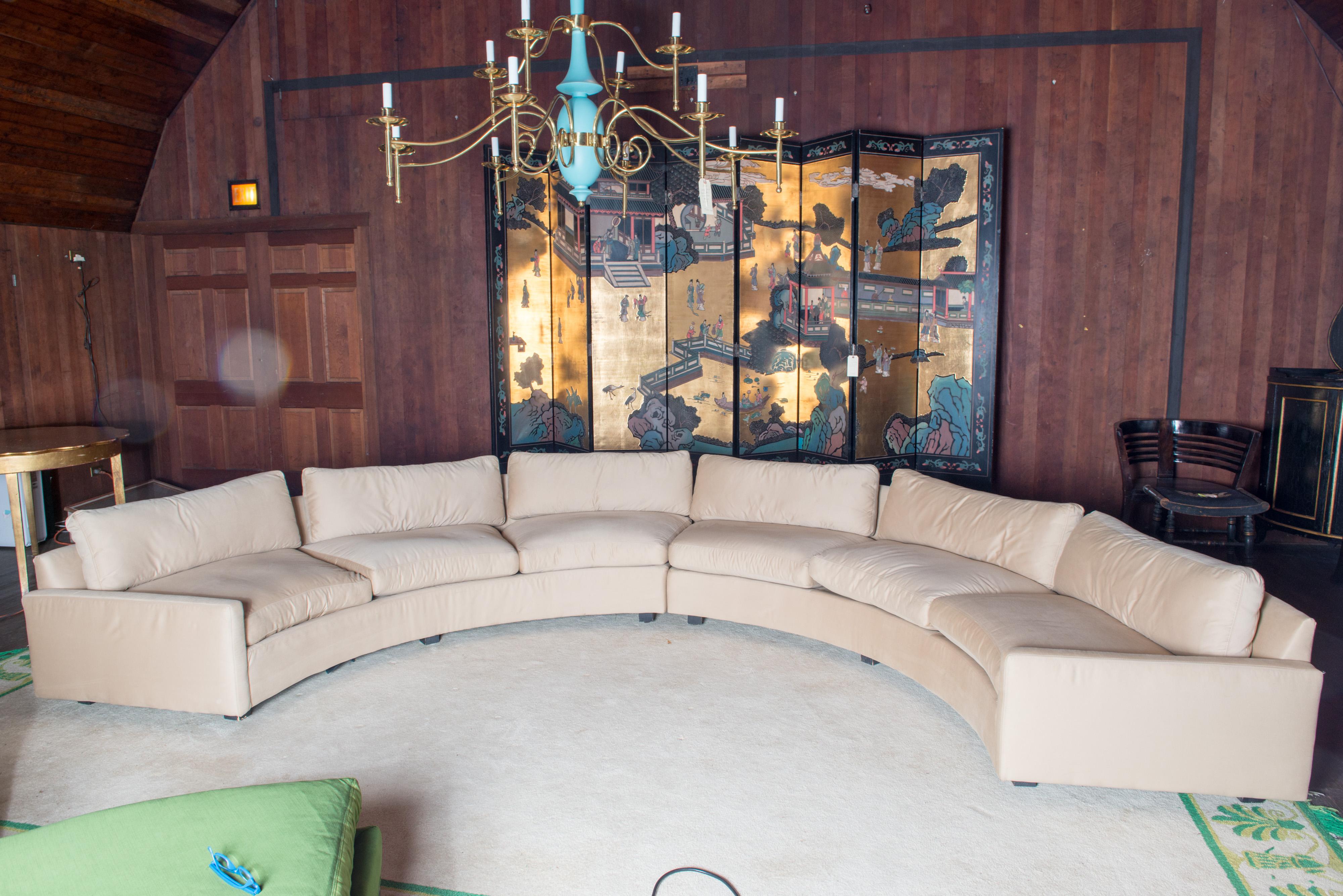 Milo Baughman for Thayer Coggin Circular Sectional Sofa For Sale 2