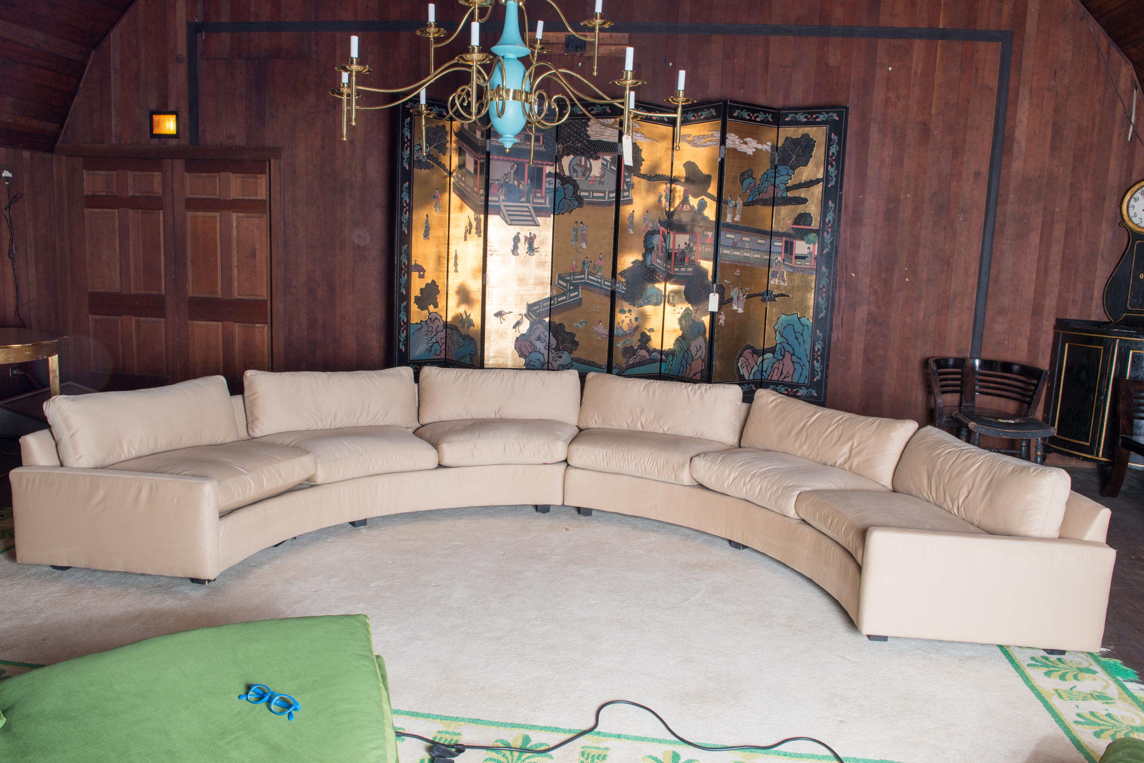 Milo Baughman for Thayer Coggin Circular Sectional Sofa For Sale 8