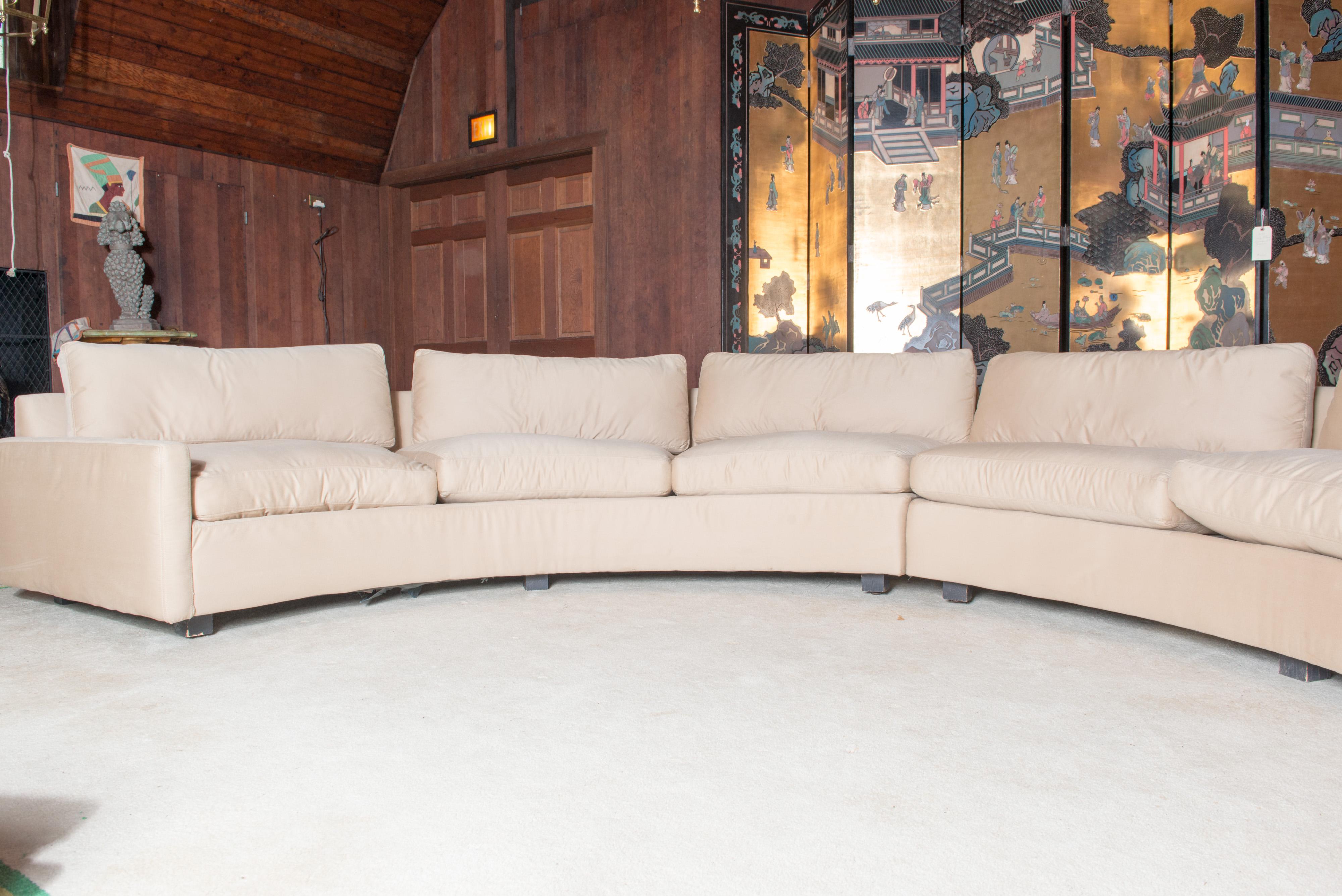 20th Century Milo Baughman for Thayer Coggin Circular Sectional Sofa For Sale