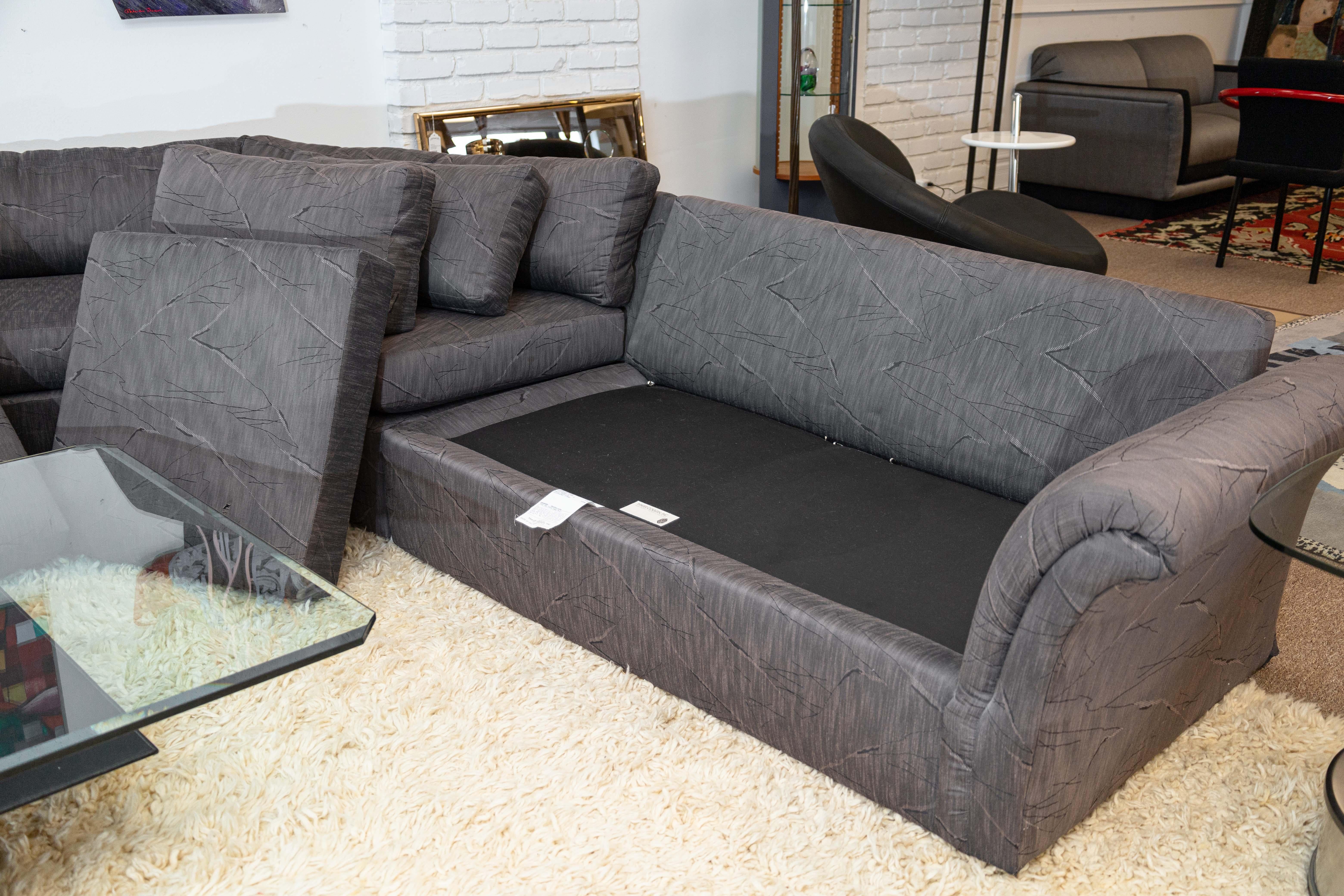 Milo Baughman for Thayer Coggin Contemporary Modern Curved 3 pc Sectional Sofa (Canapé sectionnel 3 pièces) en vente 4