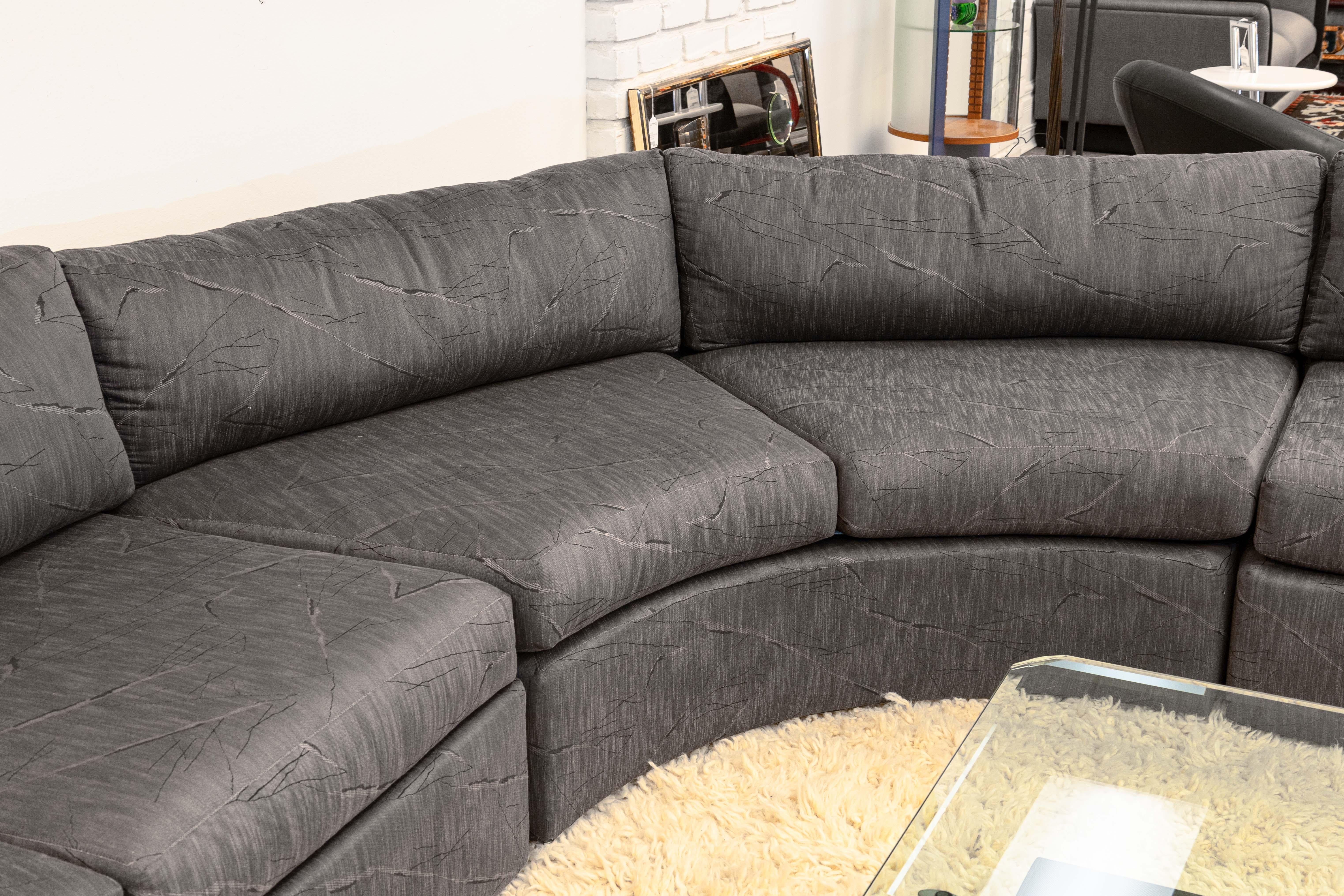 Milo Baughman for Thayer Coggin Contemporary Modern Curved 3 pc Sectional Sofa (Canapé sectionnel 3 pièces) Bon état - En vente à Keego Harbor, MI