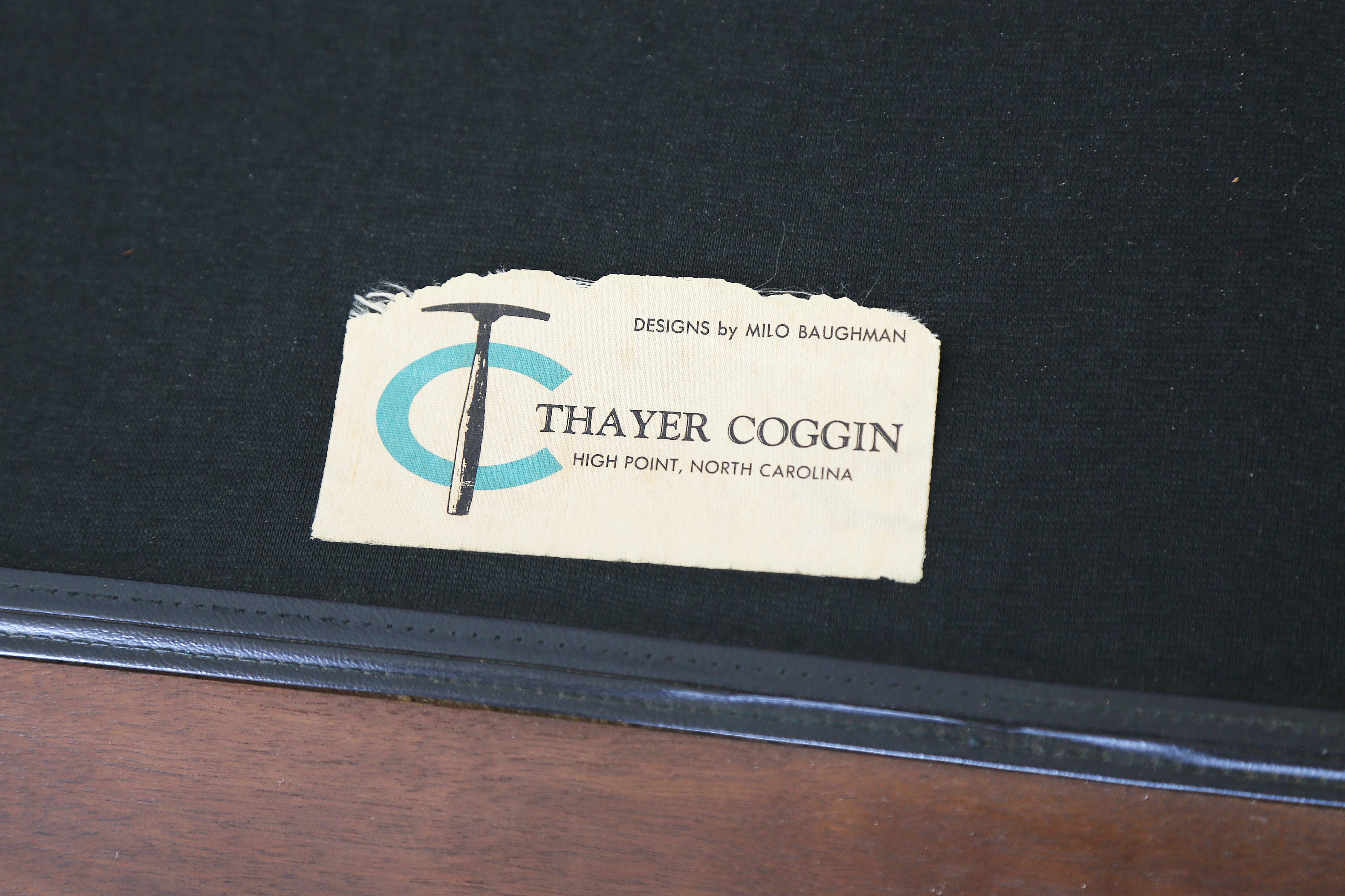 Milo Baughman for Thayer Coggin Cooper lounge Chair Solid Walnut 2