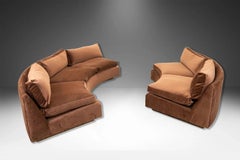 Milo Baughman for Thayer Coggin Curved Sectional Sofa Newly Reupholstered