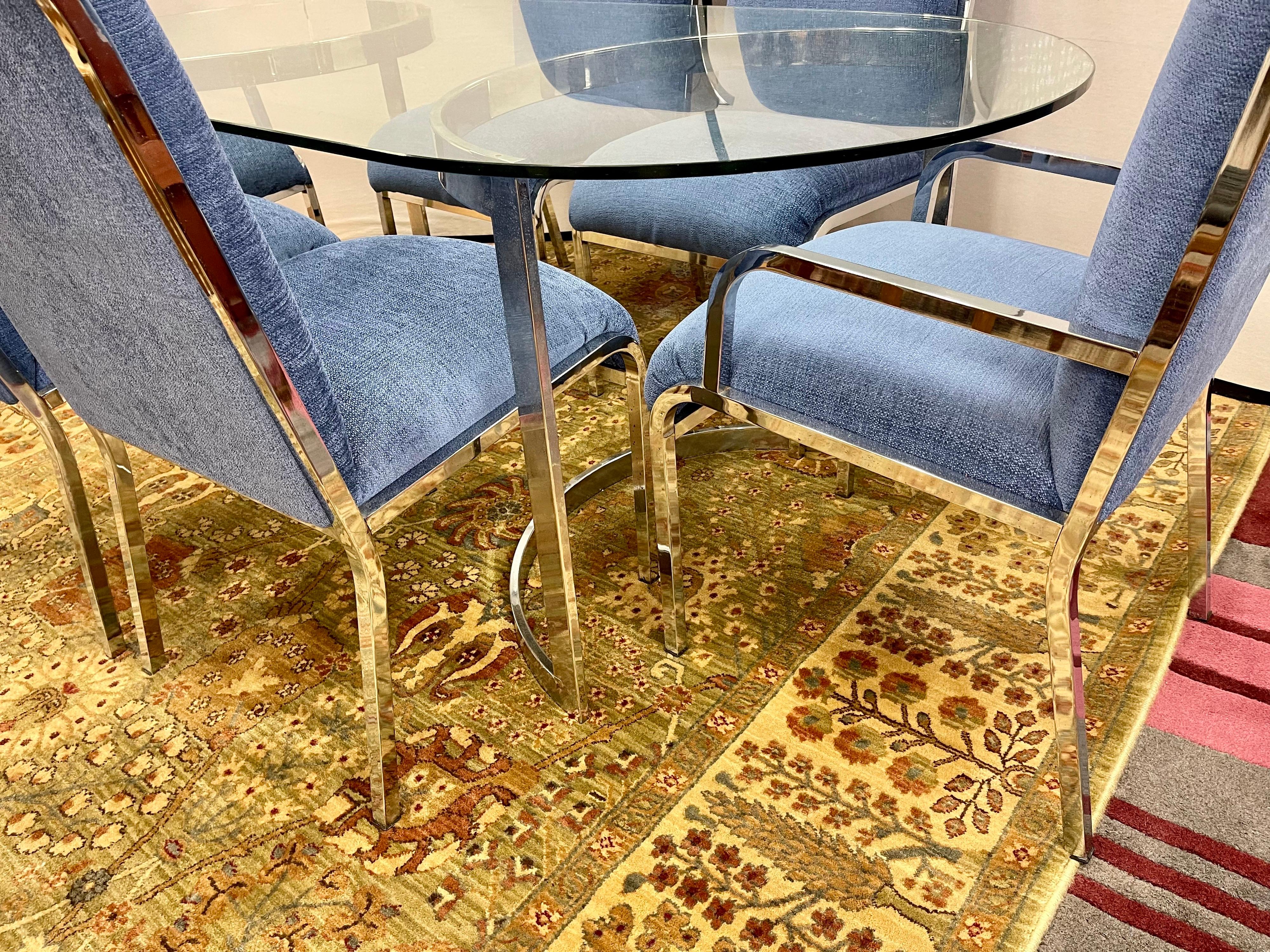 Mid-Century Modern Milo Baughman for Thayer Coggin Dining Set Table and Chairs