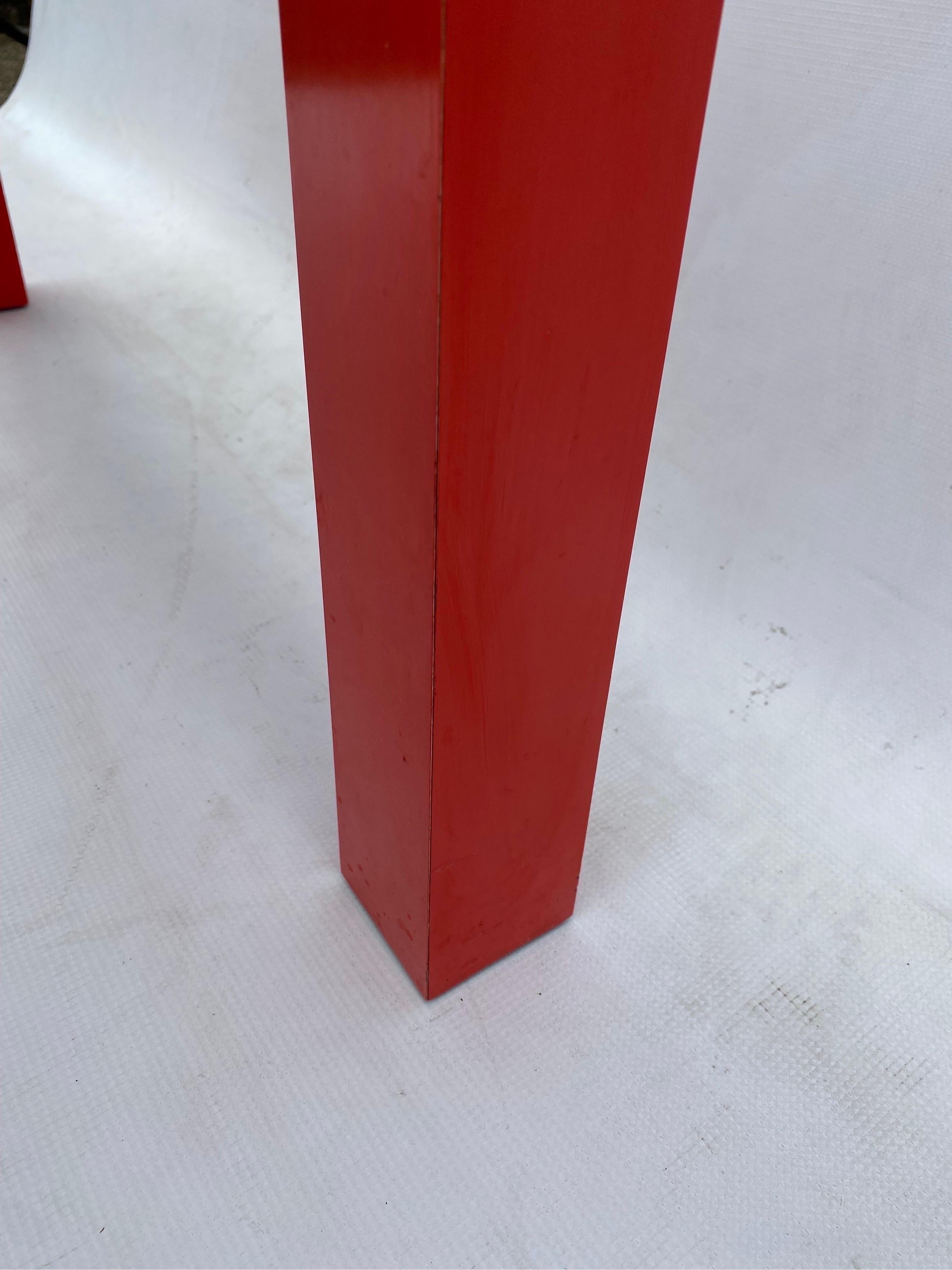 Milo Baughman for Thayer Coggin Formica Red Side Coffee Table 1960s Mid Century For Sale 7