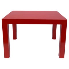 Milo Baughman for Thayer Coggin Formica Red Side Coffee Table 1960s Mid Century 