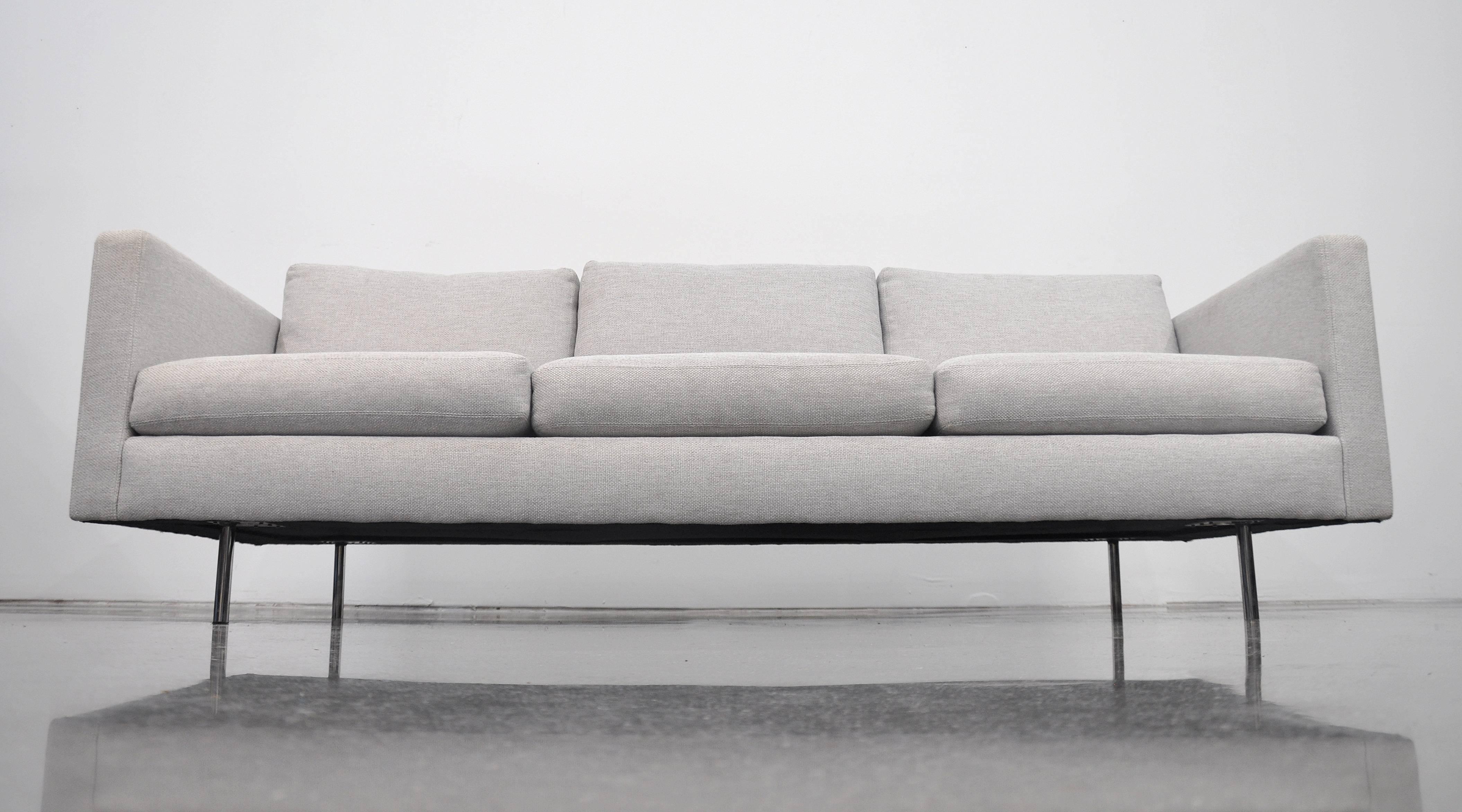 Fabric Milo Baughman for Thayer Coggin Gray Design Classic Sofa