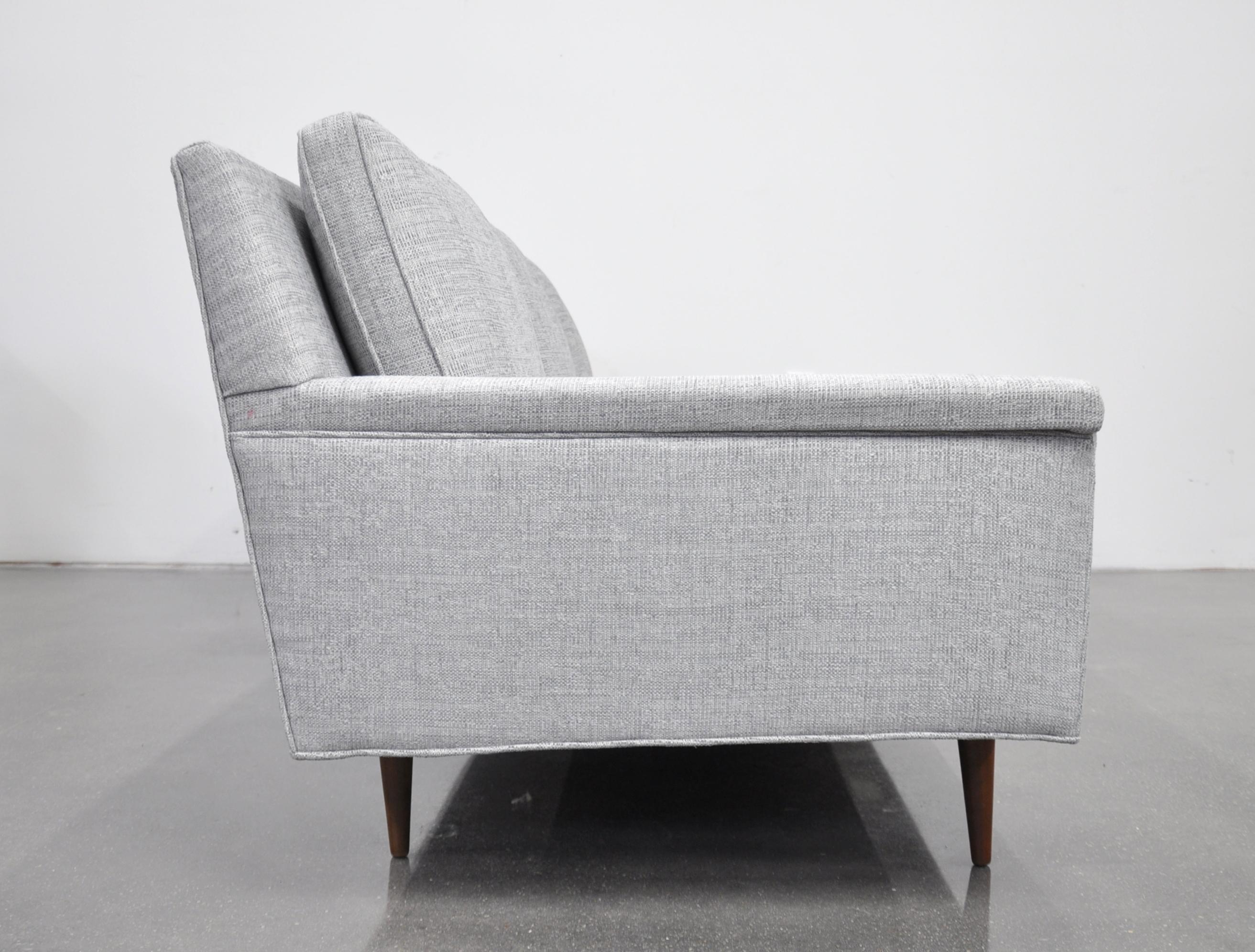 Fabric Milo Baughman for Thayer Coggin Gray Sofa