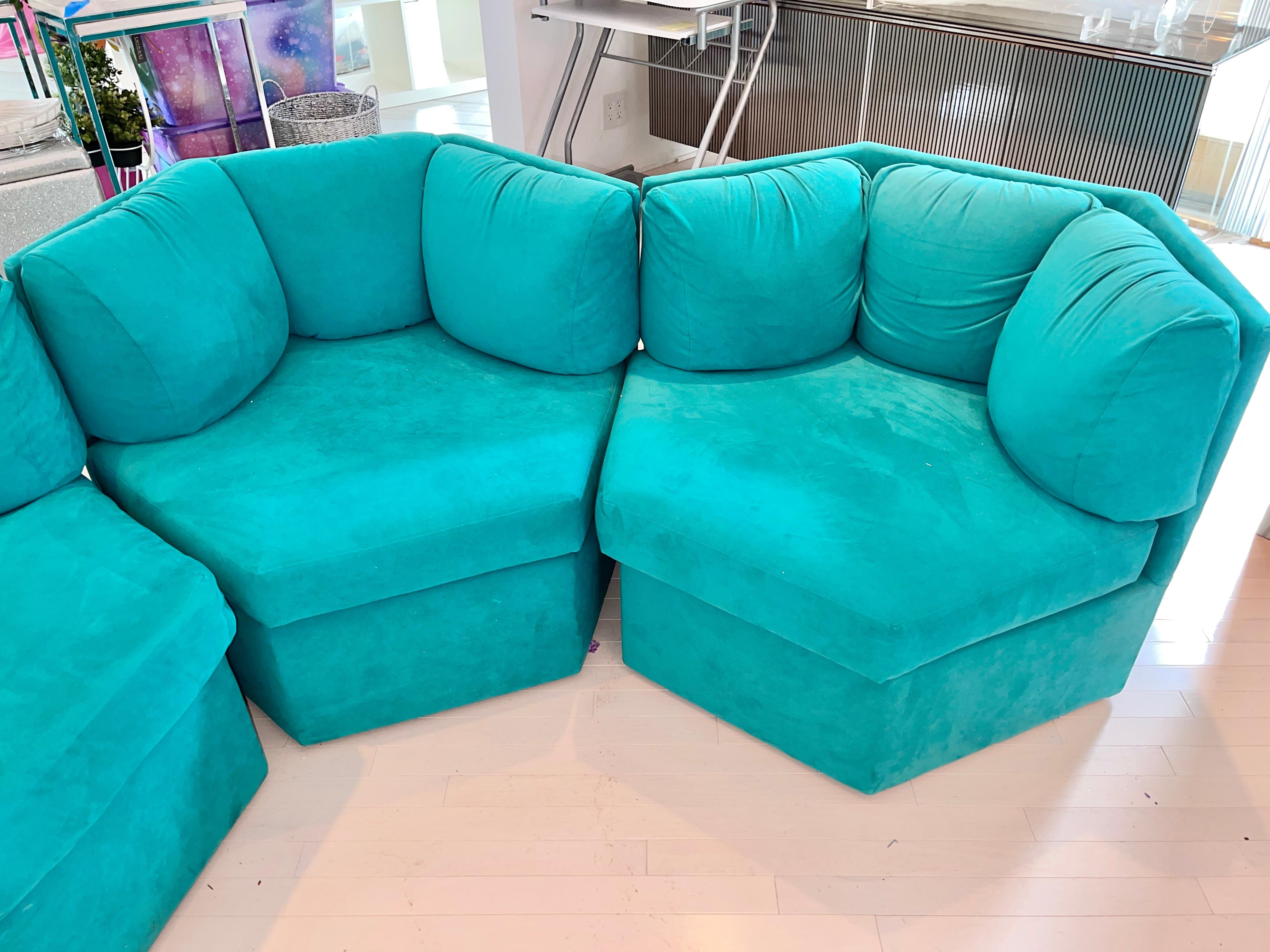Milo Baughman for Thayer Coggin Hexagonal Swivel Lounge Chairs (3 available) 9