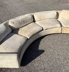 Milo Baughman for Thayer Coggin Large Sectional Sofa with Rosewood Base