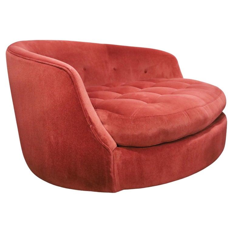 Milo Baughman for Thayer Coggin Large Swivel Tub Chair For Sale at 1stDibs