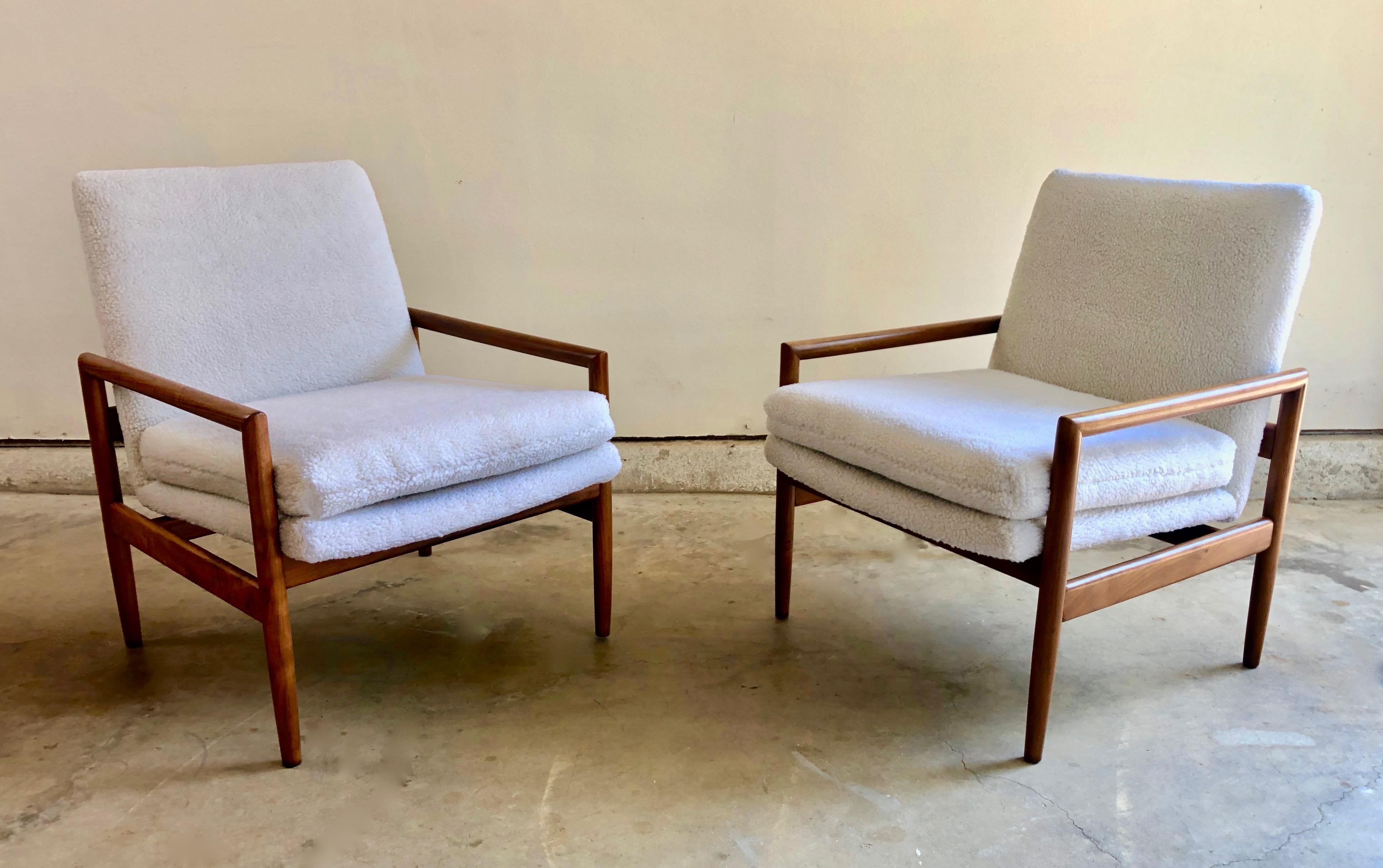 Polyester Milo Baughman for Thayer Coggin Lounge Chairs