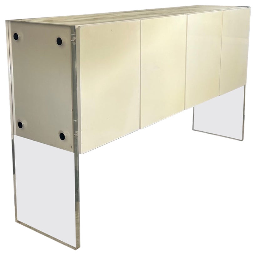 Milo Baughman for Thayer Coggin Lucite Credenza Mid-Century Modern