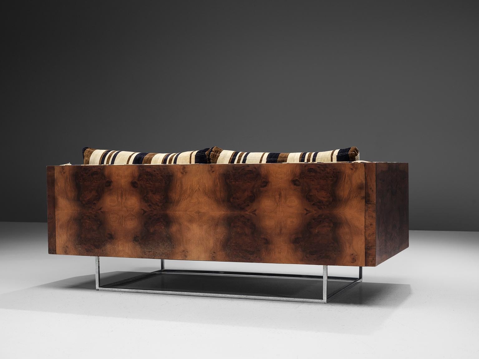 Milo Baughman for Thayer Coggin, Matching Box Sofas in Rosewood In Good Condition In Waalwijk, NL