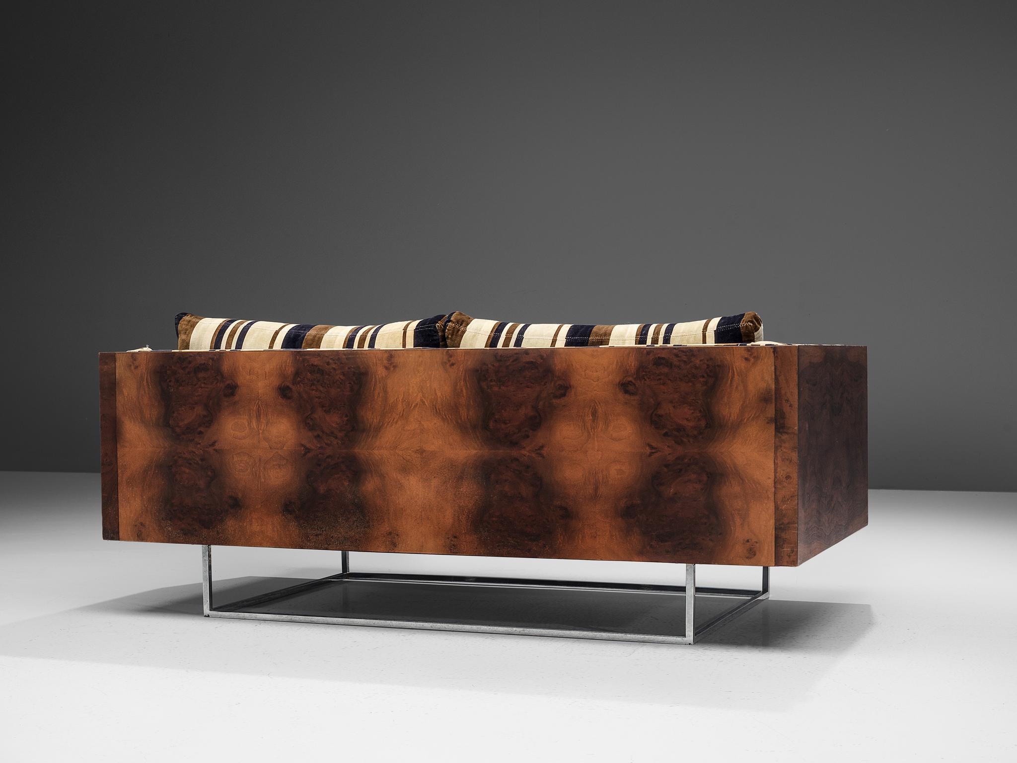 Late 20th Century Milo Baughman for Thayer Coggin, Matching Box Sofas in Rosewood