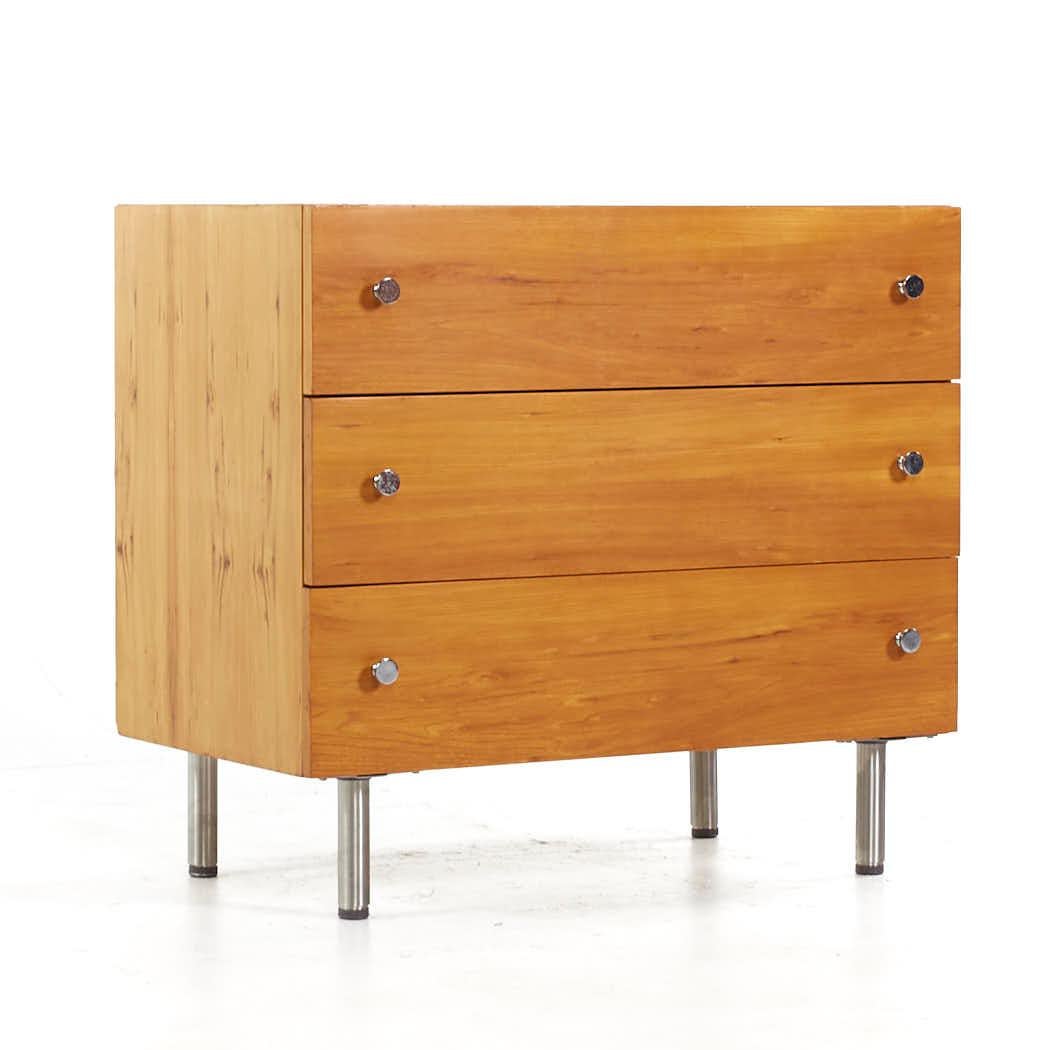 American Milo Baughman for Thayer Coggin Mid Century 2 Door Cabinet and 3 Drawer Chest For Sale