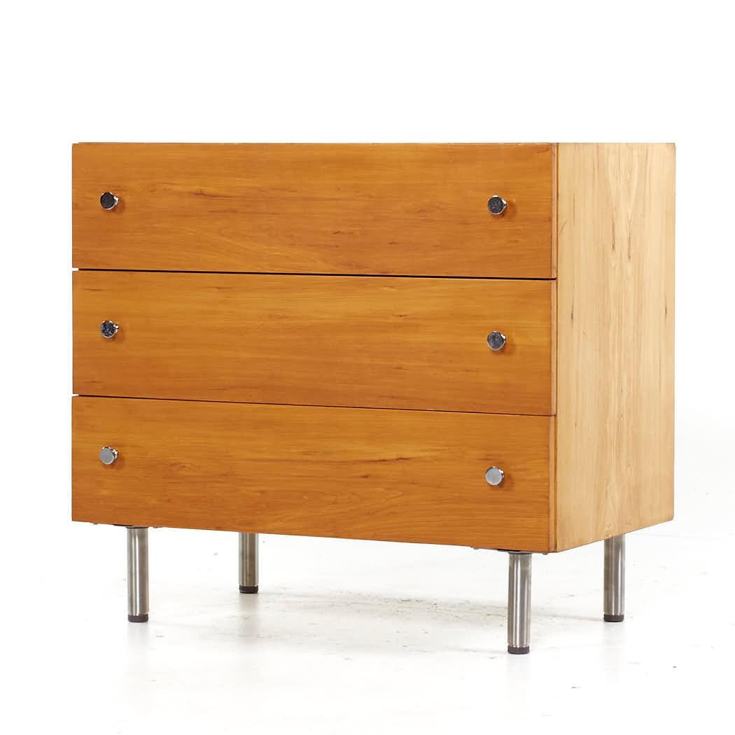 Late 20th Century Milo Baughman for Thayer Coggin Mid Century 2 Door Cabinet and 3 Drawer Chest For Sale