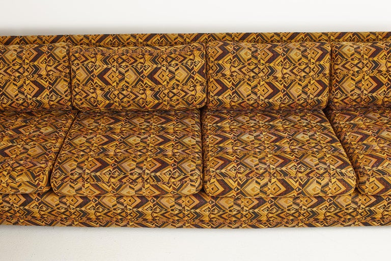 Milo Baughman for Thayer Coggin Mid Century Burlwood Sectional Sofa For Sale 4