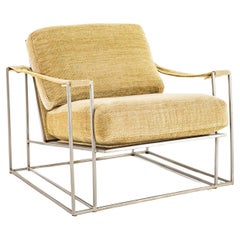 Milo Baughman for Thayer Coggin Mid Century Chrome Lounge Chair