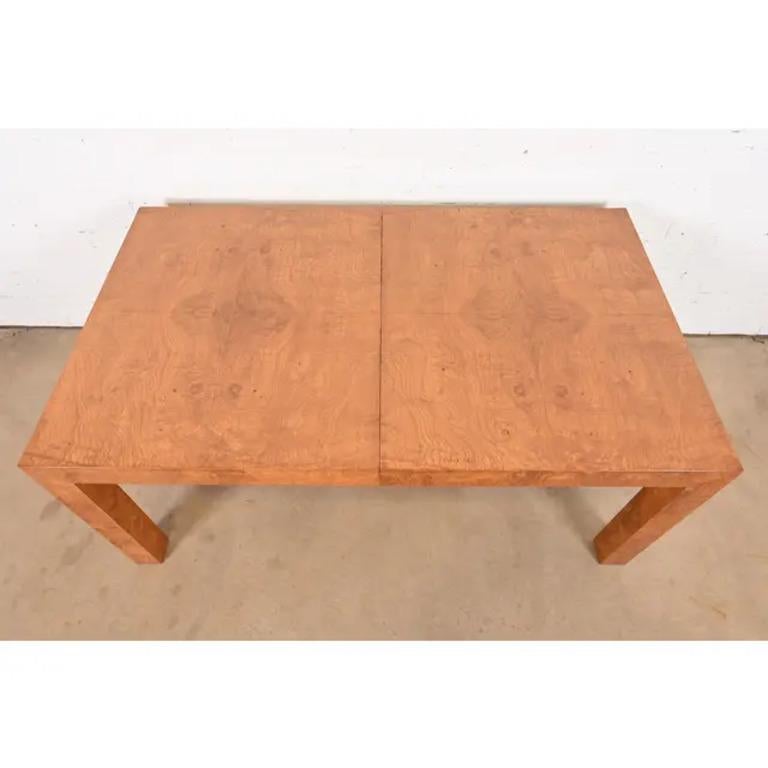Mesa de comedor Milo Baughman para Thayer Coggin, moderna de mediados de siglo, con acabado en venta 3