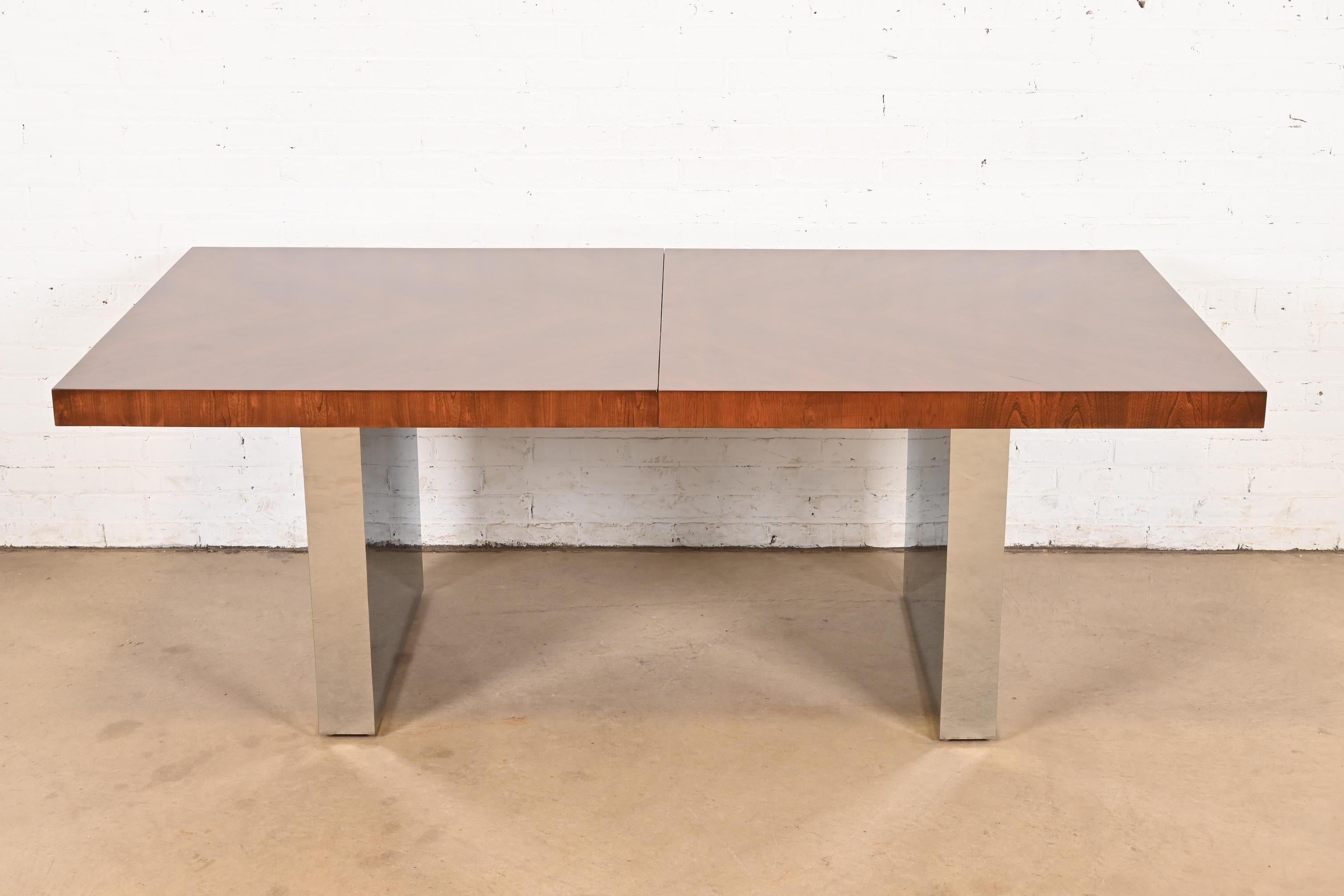 American Milo Baughman for Thayer Coggin Mid-Century Modern Dining Table, Refinished For Sale