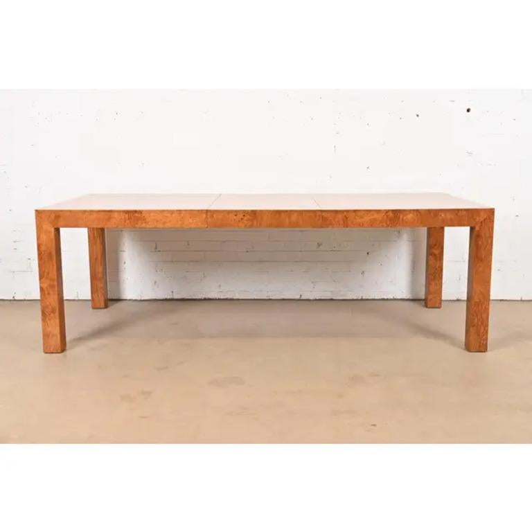 Mesa de comedor Milo Baughman para Thayer Coggin, moderna de mediados de siglo, con acabado Estadounidense en venta