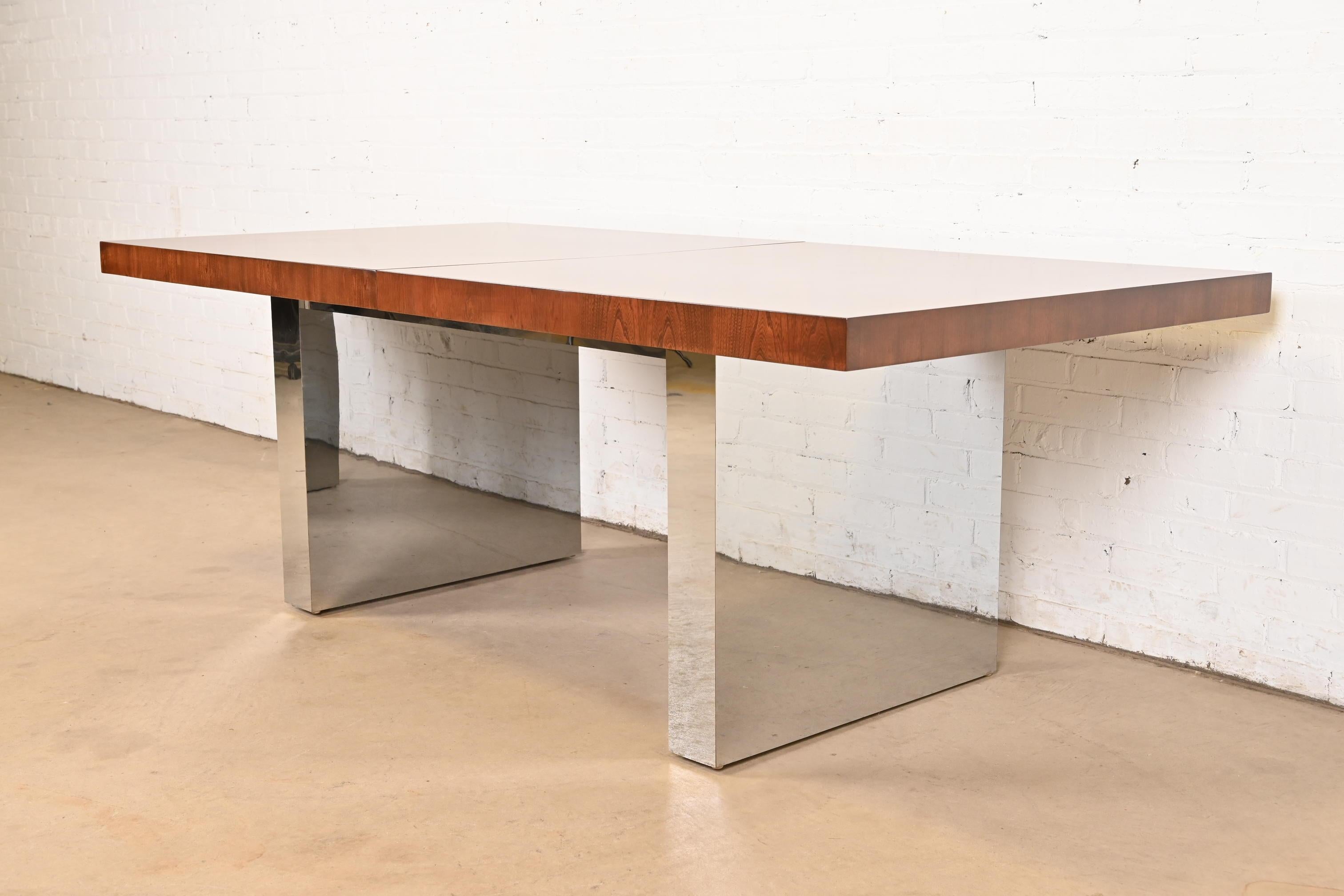 Late 20th Century Milo Baughman for Thayer Coggin Mid-Century Modern Dining Table, Refinished For Sale