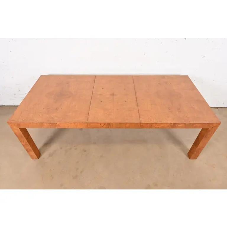 Mesa de comedor Milo Baughman para Thayer Coggin, moderna de mediados de siglo, con acabado finales del siglo XX en venta