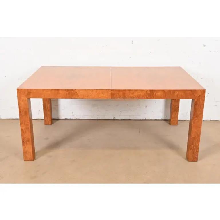 Mesa de comedor Milo Baughman para Thayer Coggin, moderna de mediados de siglo, con acabado en venta 1