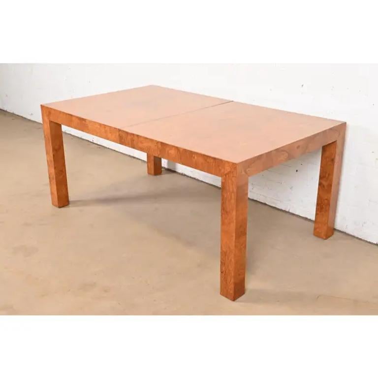 Mesa de comedor Milo Baughman para Thayer Coggin, moderna de mediados de siglo, con acabado en venta 2