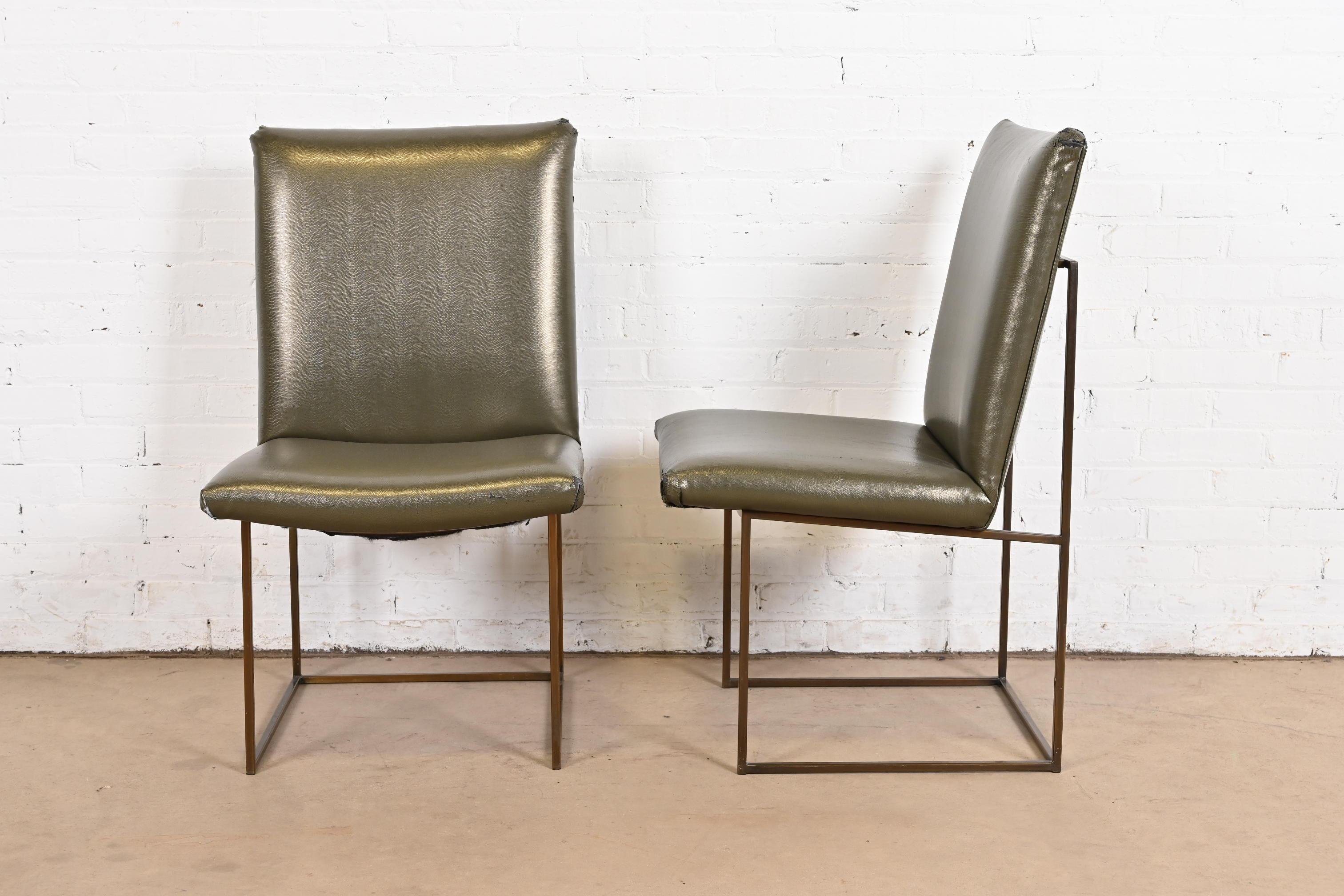 Milo Baughman for Thayer Coggin Mid-Century Modern Hollywood Regency Chairs 5