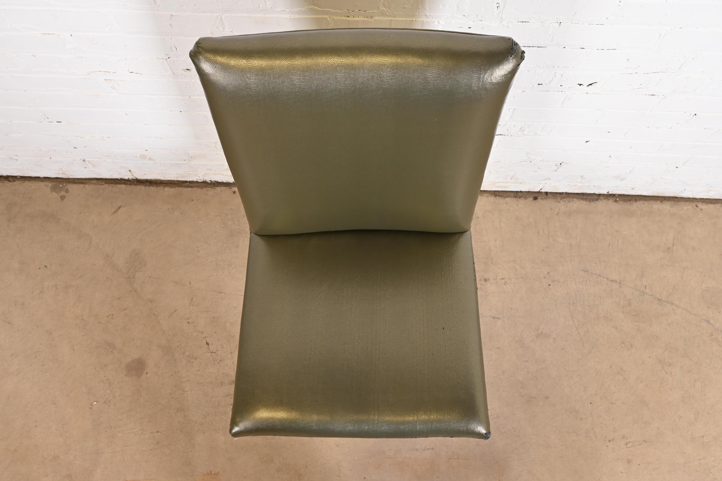 Milo Baughman for Thayer Coggin Mid-Century Modern Hollywood Regency Chairs 2