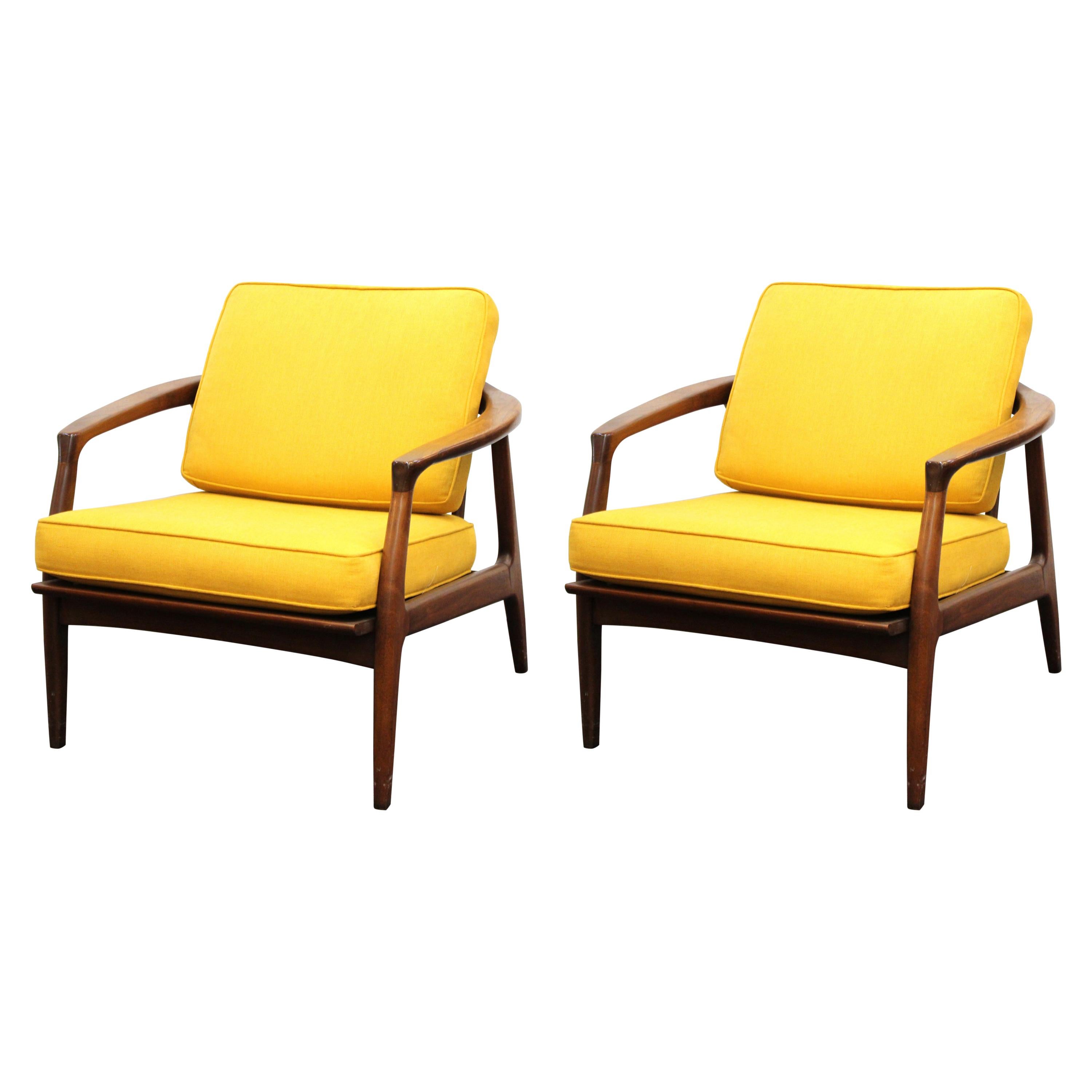 Milo Baughman for Thayer Coggin Mid-Century Modern Lounge Chairs