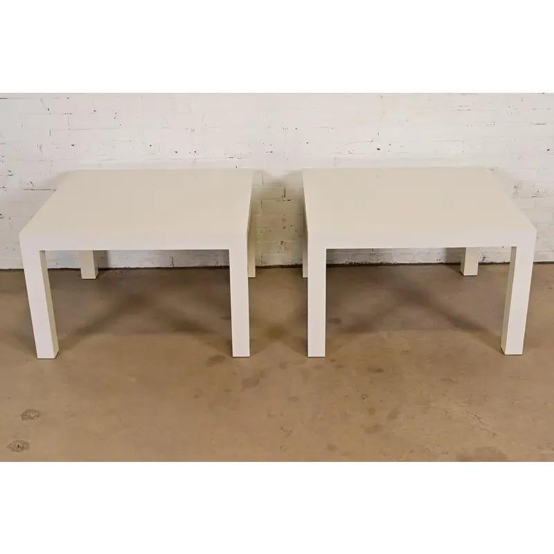 Mid-Century moderno Milo Baughman per Thayer Coggin Tavolini Parsons moderni del Medioevo, coppia in vendita