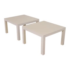 Milo Baughman pour Thayer Coggin Tables d'appoint Parsons modernes du milieu du siècle, paire