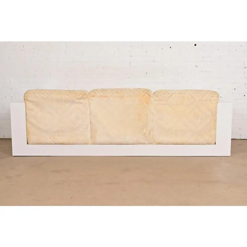 Milo Baughman pour Thayer Coggin Canapé Tuxedo moderne du milieu du siècle, circa 1970 en vente 3