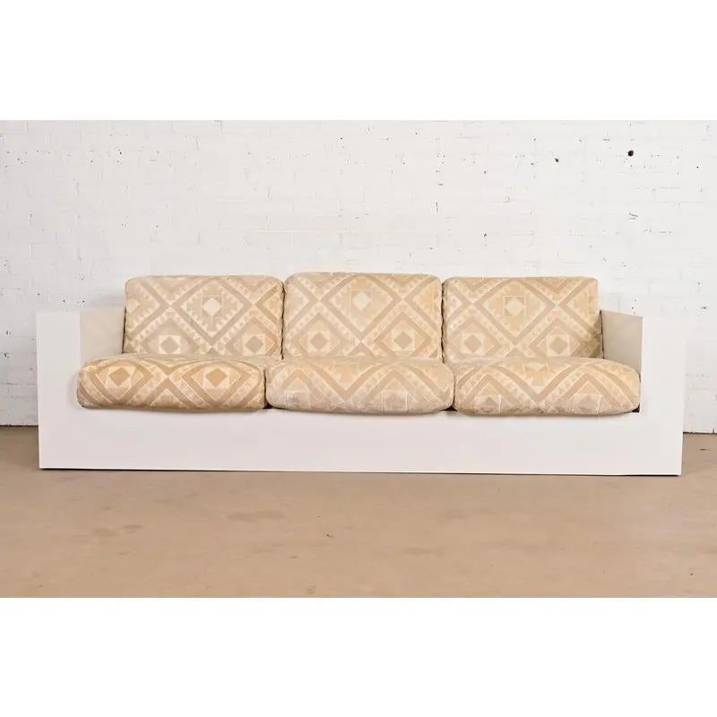 Mid-Century Modern Milo Baughman pour Thayer Coggin Canapé Tuxedo moderne du milieu du siècle, circa 1970 en vente