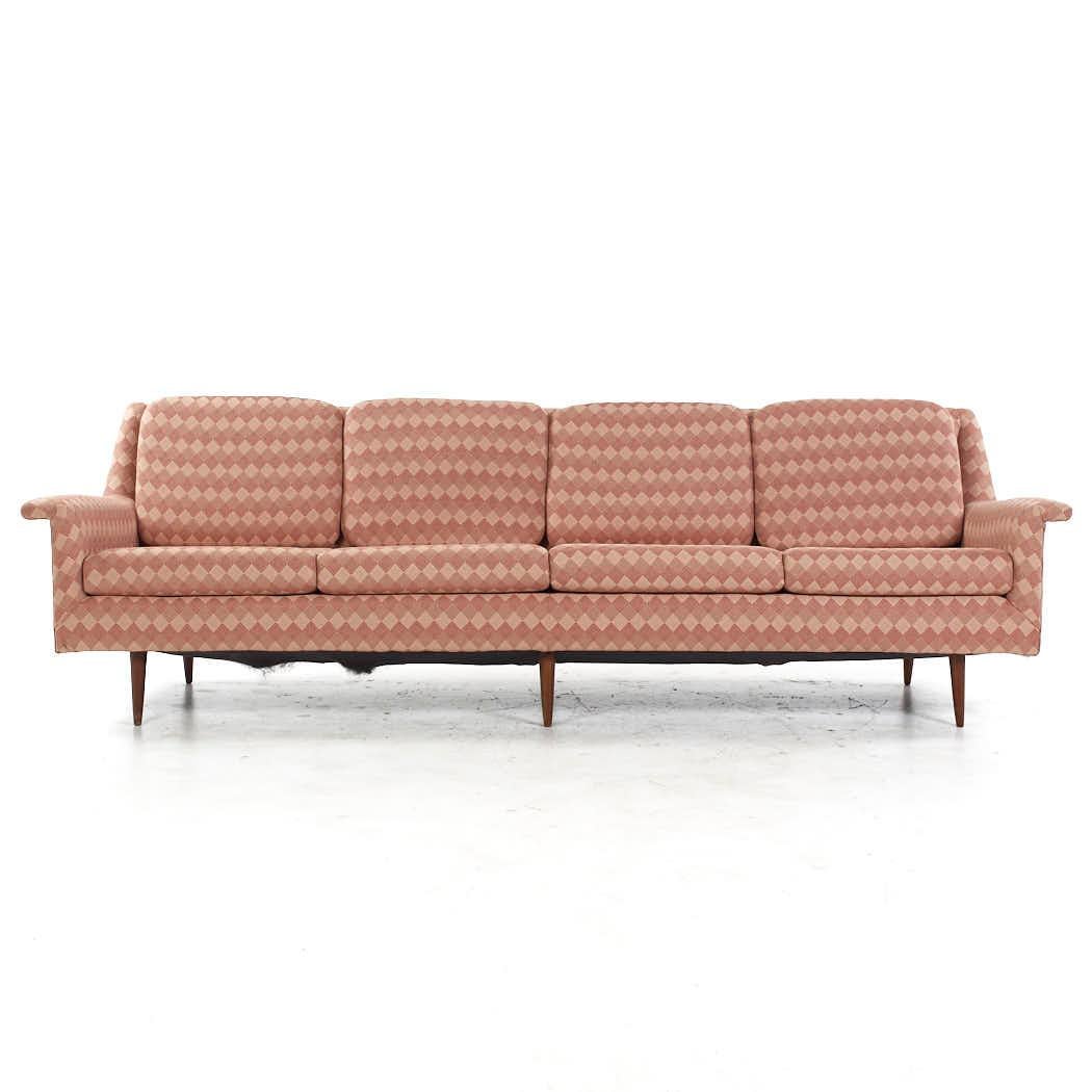 Milo Baughman for Thayer Coggin Mid Century Sofa

This sofa measures: 98 wide x 30 deep x 30 inches high, with a seat height of 17 and arm height of 21 inches

All pieces of furniture can be had in what we call restored vintage condition. That means