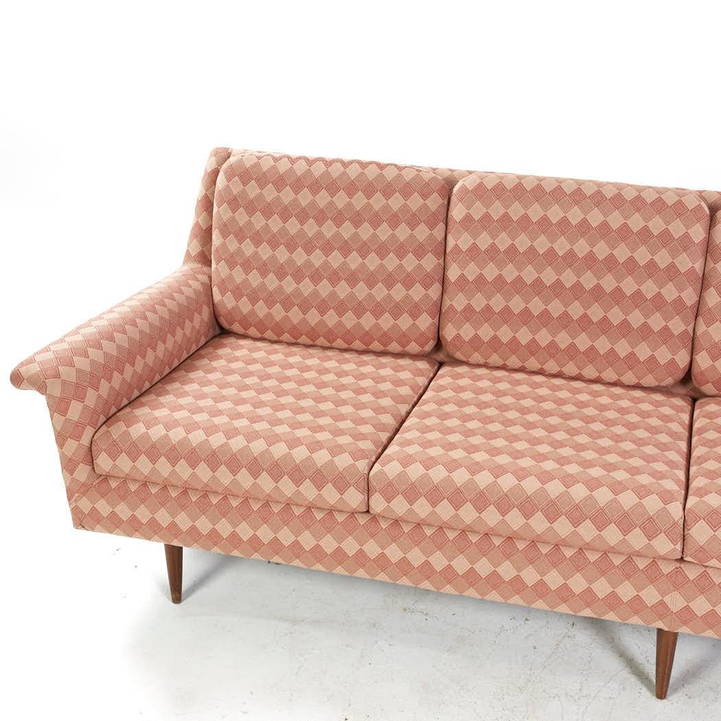 Upholstery Milo Baughman for Thayer Coggin Mid Century Sofa For Sale