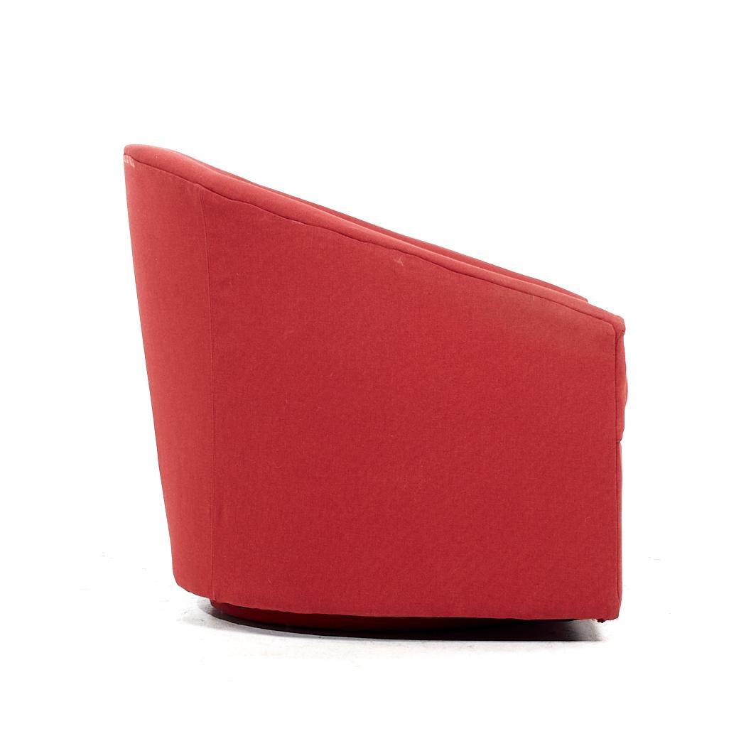 Milo Baughman für Thayer Coggin Mid Century Swivel Lounge Chairs - Paar im Angebot 3