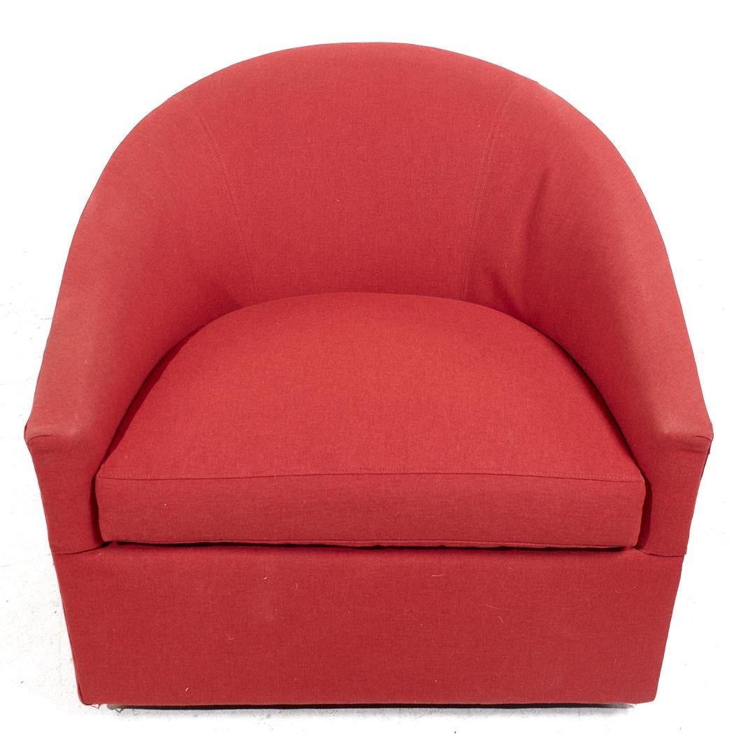 Milo Baughman für Thayer Coggin Mid Century Swivel Lounge Chairs - Paar im Angebot 5