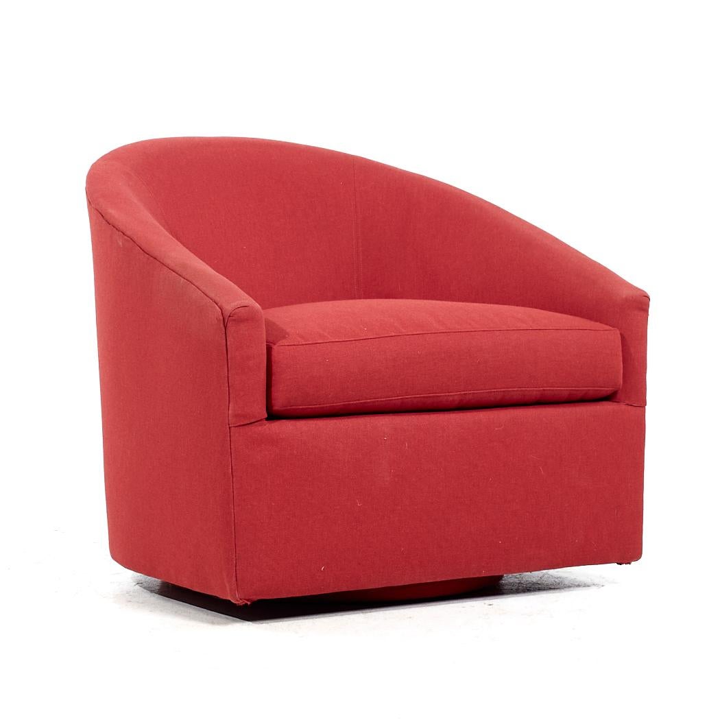 Milo Baughman für Thayer Coggin Mid Century Swivel Lounge Chairs - Paar (amerikanisch) im Angebot
