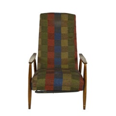Milo Baughman für Thayer Coggin Mid Century Nussbaum Liegestuhl