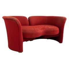 Milo Baughman für Thayer Coggin Midcentury Tete-a-tete Settee Loveseat Sofa