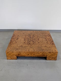 Milo baughman for Thayer Coggin Olive Ash Burlwood Coffee table