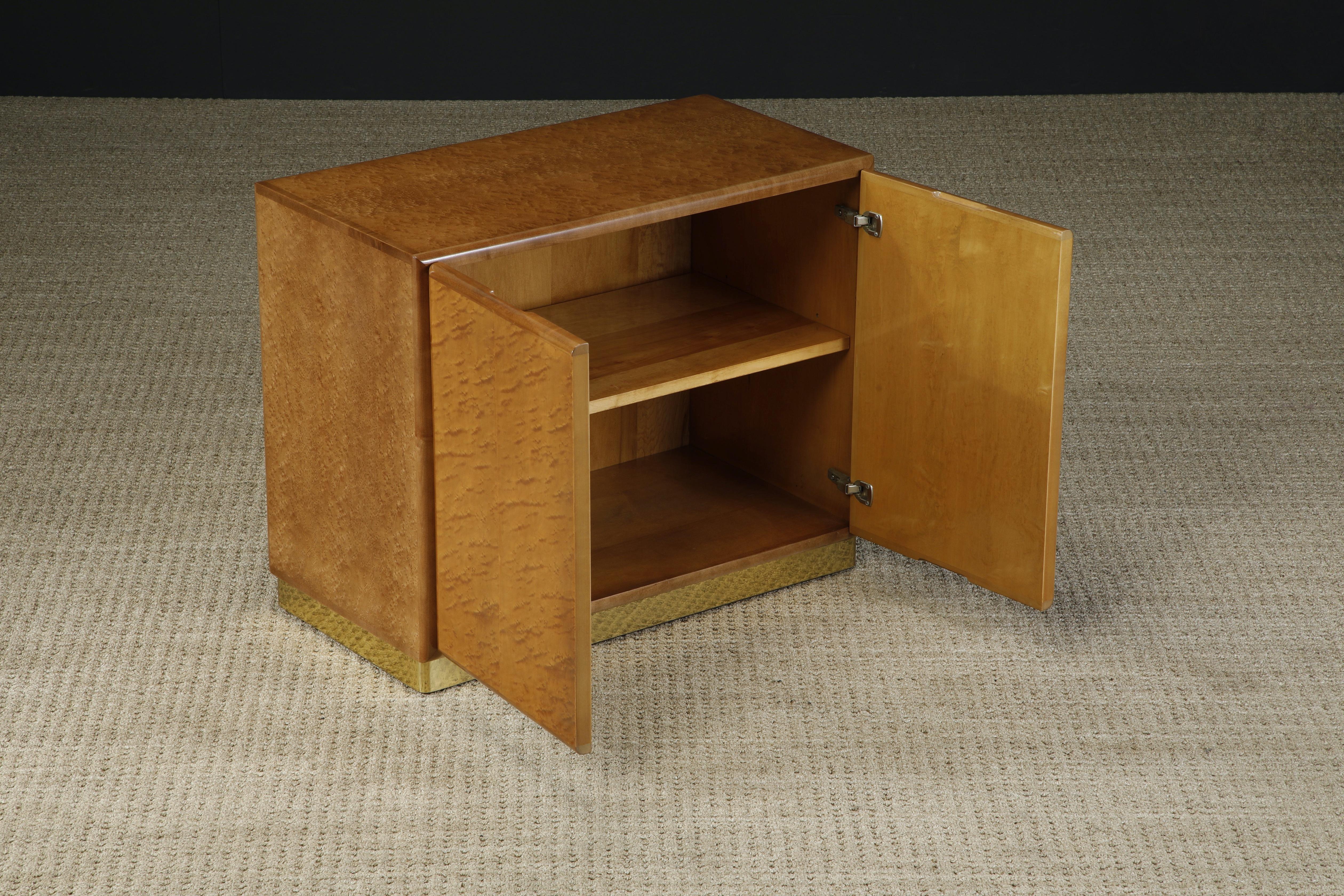 Late 20th Century Milo Baughman for Thayer Coggin Pair of Large Nightstands or End Tables, Signed