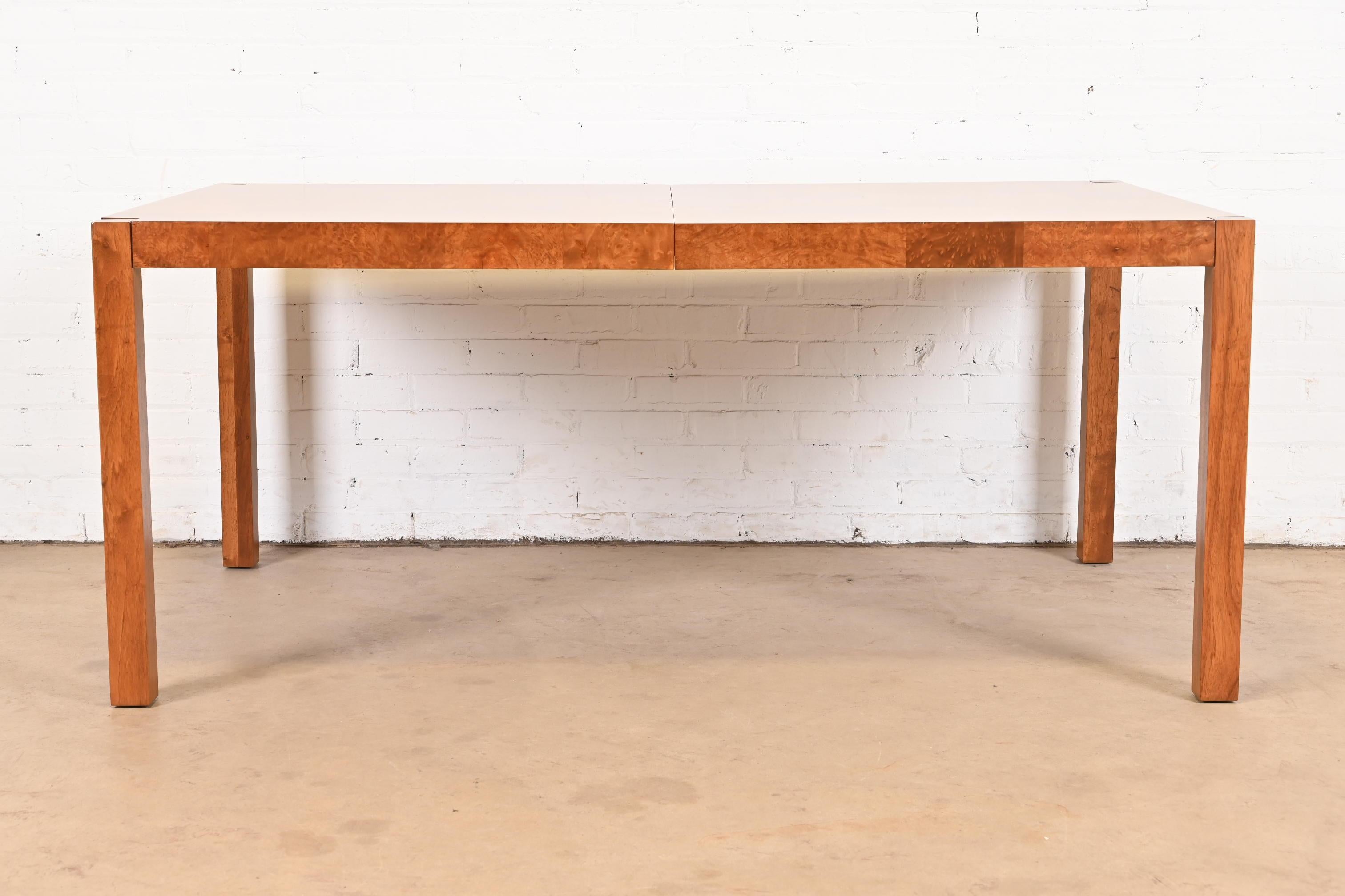 Table de salle à manger Parsons en broussin patchwork de Milo Baughman pour Thayer Coggin en vente 4