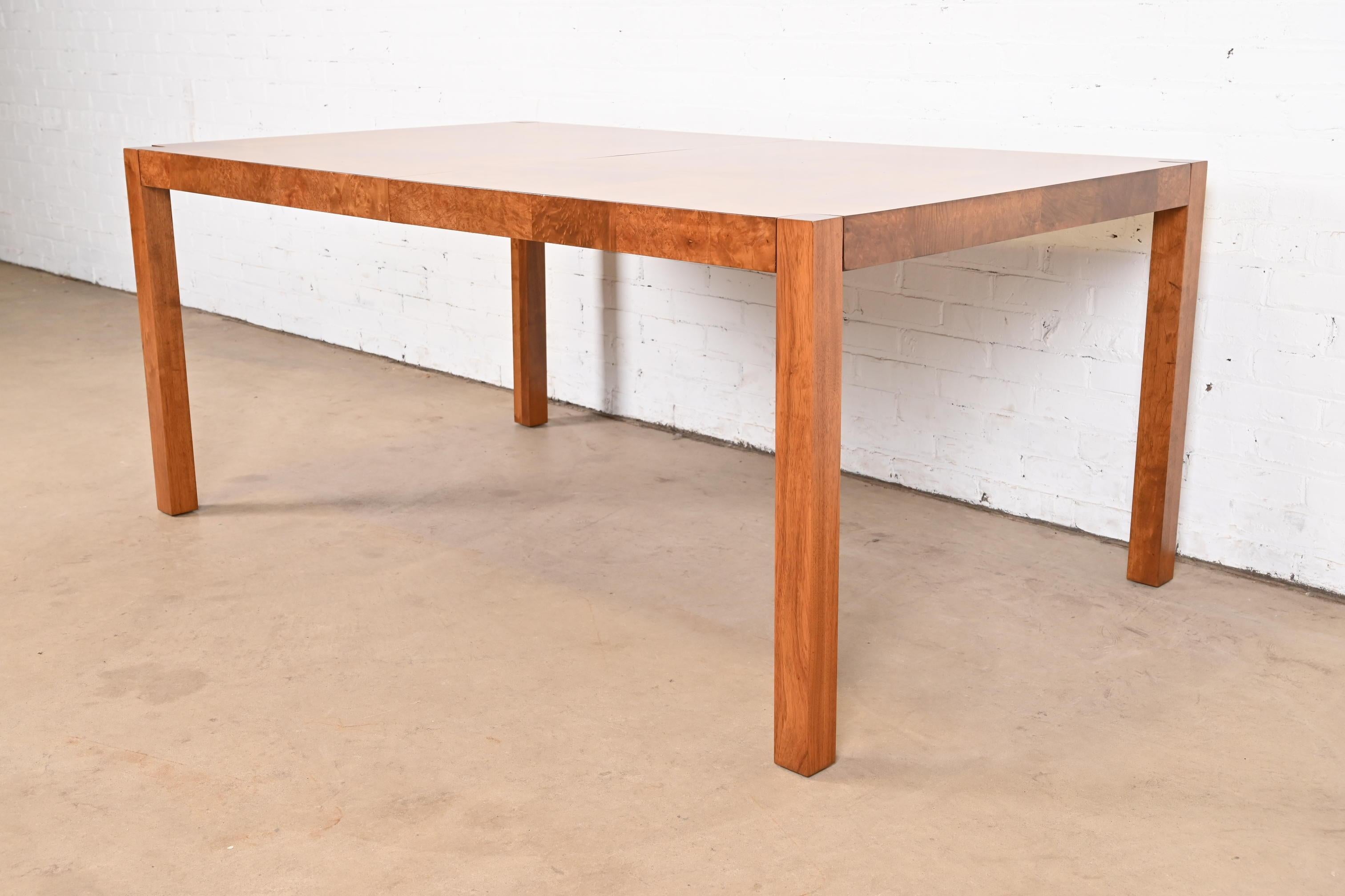 Table de salle à manger Parsons en broussin patchwork de Milo Baughman pour Thayer Coggin en vente 6