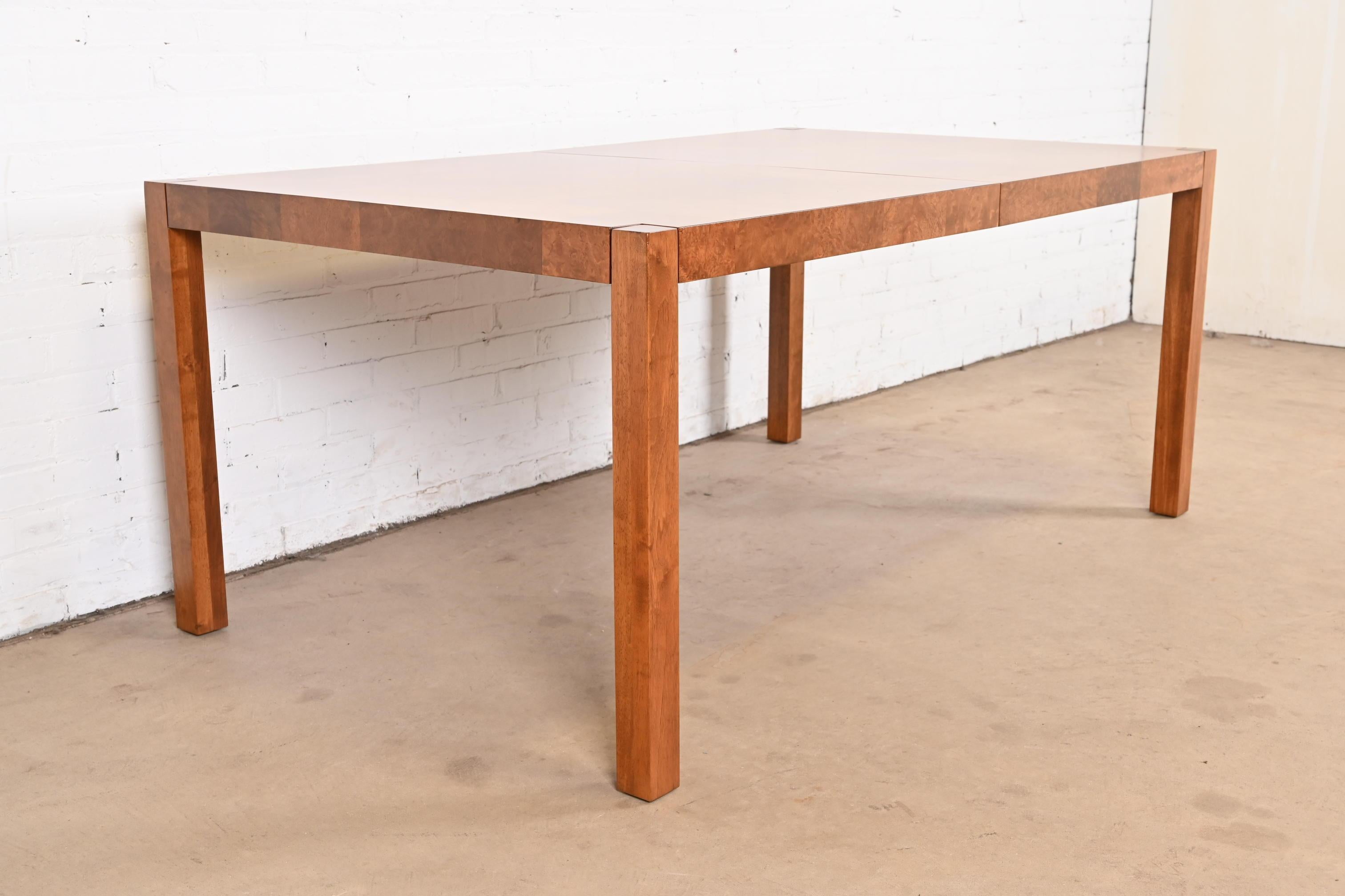 Table de salle à manger Parsons en broussin patchwork de Milo Baughman pour Thayer Coggin en vente 8