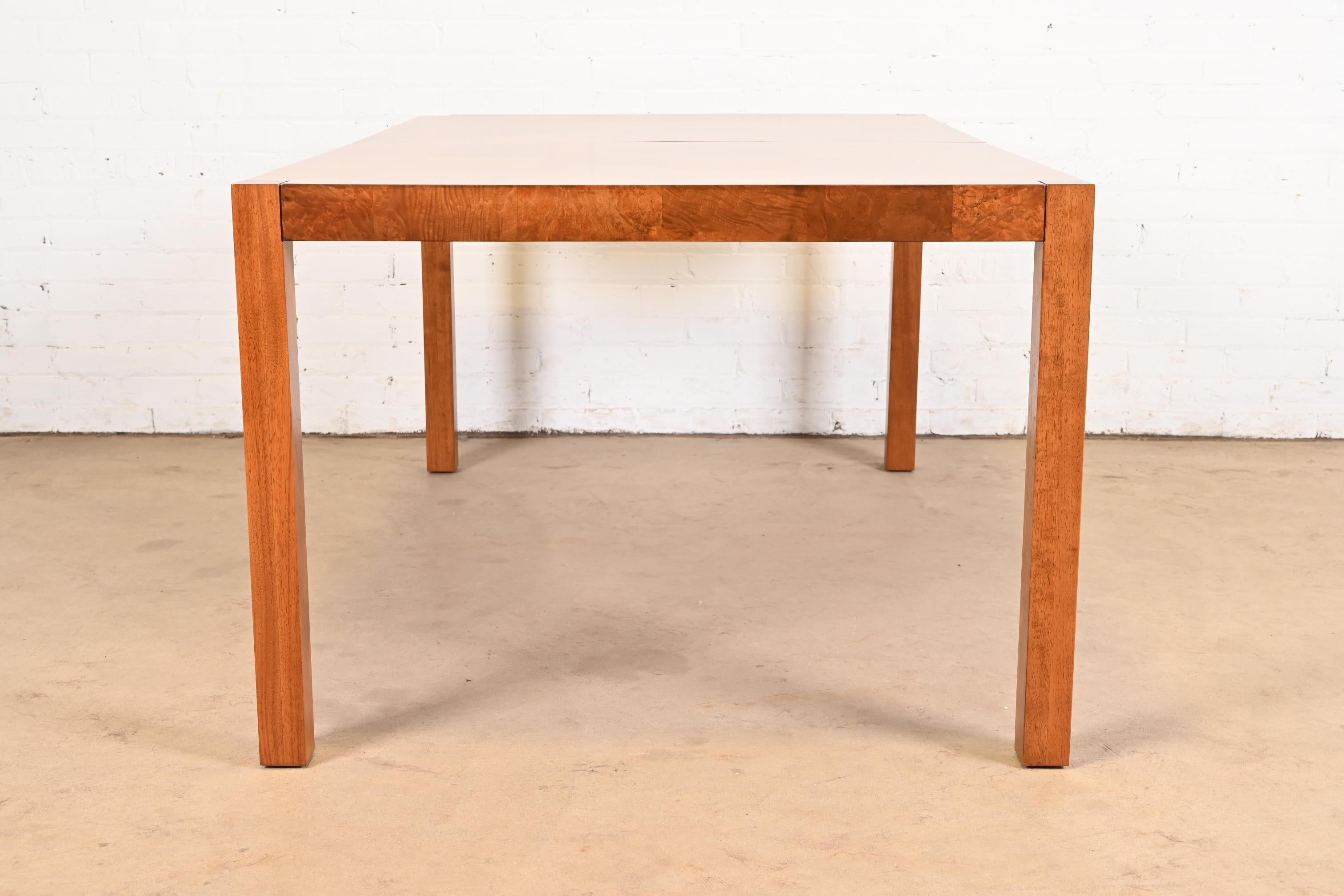 Table de salle à manger Parsons en broussin patchwork de Milo Baughman pour Thayer Coggin en vente 10